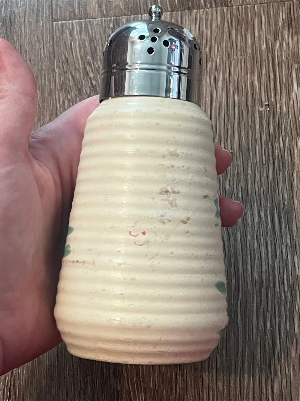 Bramley Hand-Painted Floral Ceramic Salt Shaker or sugar dispenser